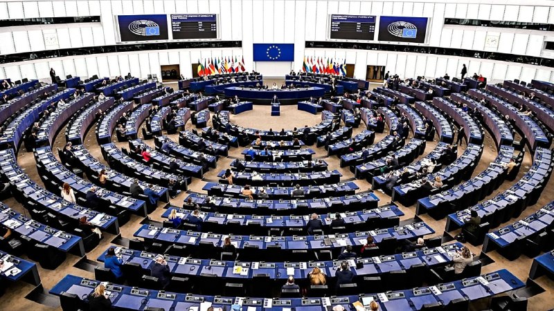 Заседание Европарламента в Страсбурге, где одобрили отмену пошлин на товары из Армении