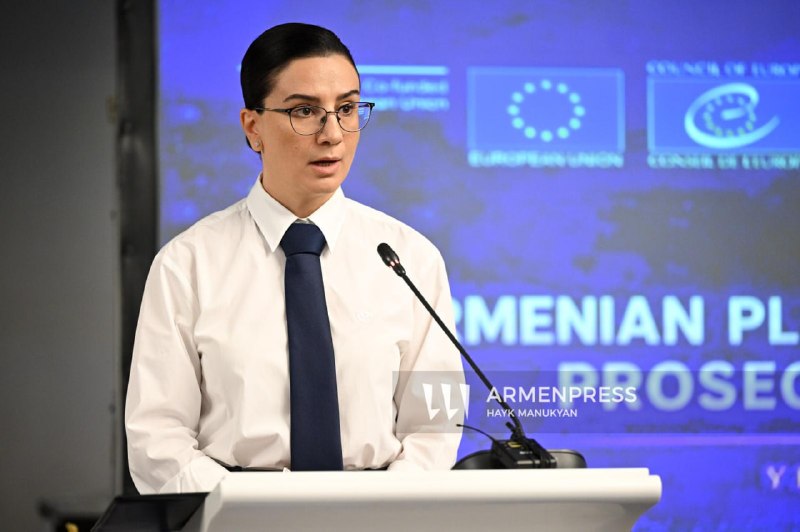 Генеральный прокурор Армении Анна Вардапетян выступает на международной конференции в Ереване