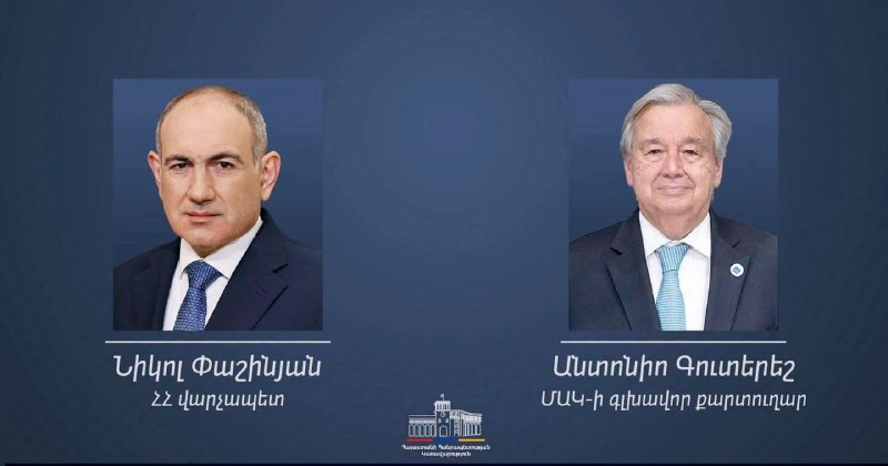 Гутерриш поздравил Пашиняна с переназначением премьер-министром Армении