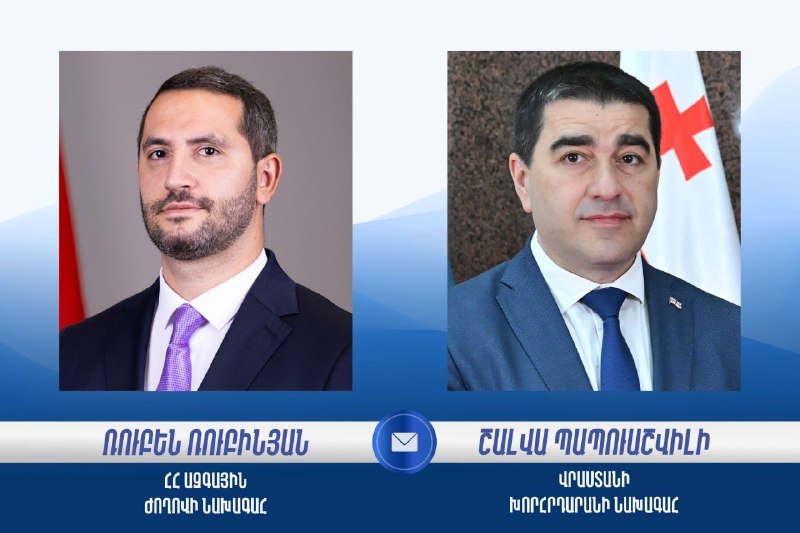 Спикер парламента Грузии поздравил Рубена Рубиняна с избранием главой НС Армении