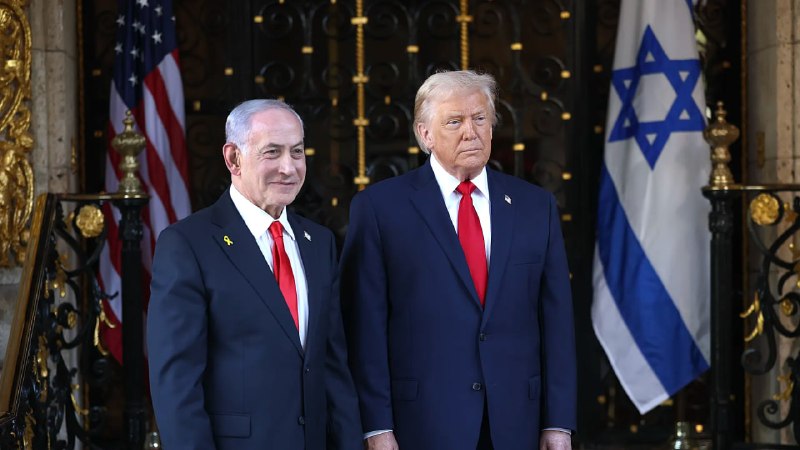Дональд Трамп и Биньямин Нетаньяху на совместной встрече в прошлом