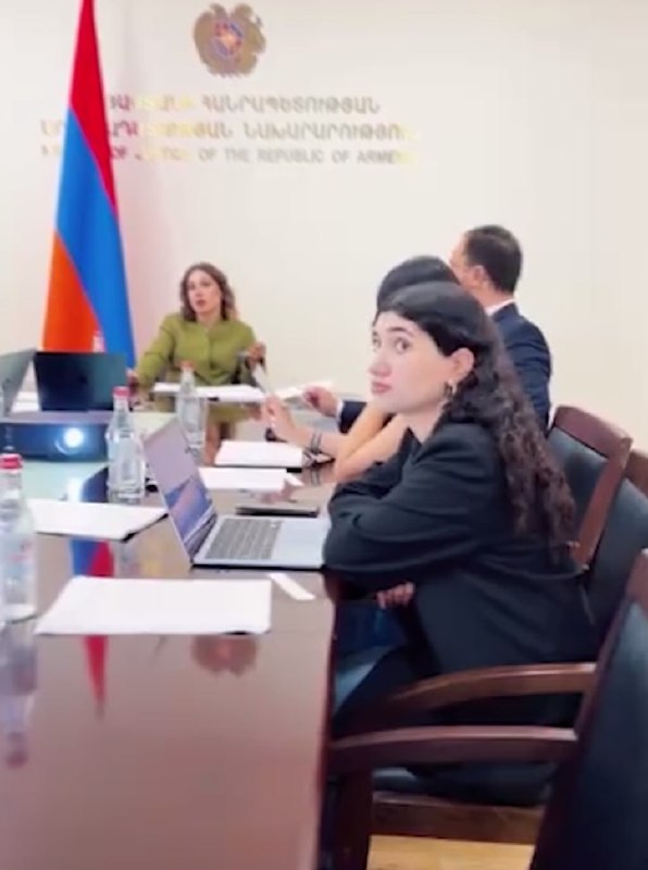 Дочь Пашиняна на совещании Минюста: программа "Один день с министром" в Давташене
