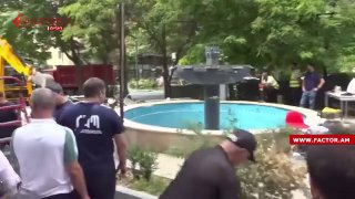 В Давташене под демонтированным киоском обнаружили замурованный вход в подземное сооружение