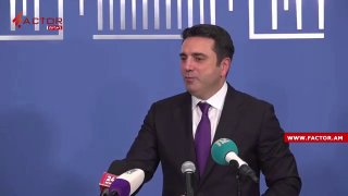Ален Симонян на пресс-конференции в Ереване