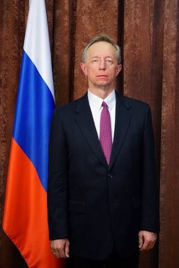 Михаил Галузин, замглавы МИД РФ, выступает с заявлением о проекте TRIPP