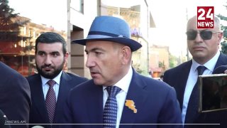 Никол Пашинян на брифинге, говорит о ситуации с Аленом Симоняном, Ереван